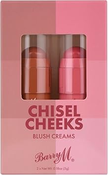 Barry M Chisel Cheeks Blush Creams Shades Pink Blushed Rosey Cheek Blusher Creams - Image 1