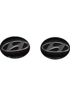 Ripido 2 Pieces Car Key Logo Emblem for Hyundai 14 mm Diameter  - Image 1