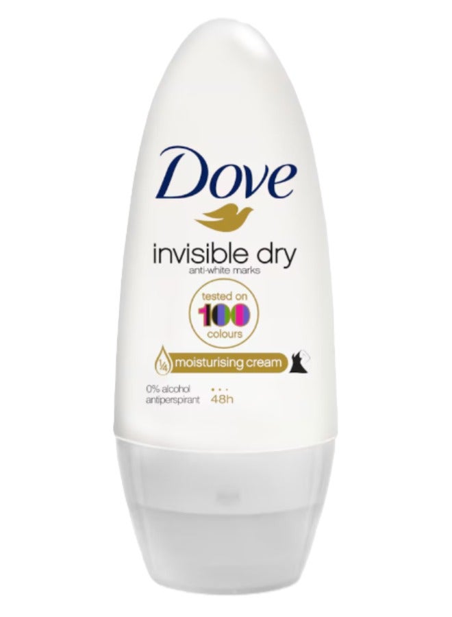 دوف قطعتين دوف مزيل عرق رول اون دراي مضاد للتعرق من انفيزيبل دراي، 50 مل - Image 4