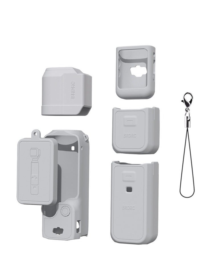 BRDRC DJI OSMO Pocket 3 Essential Accessory Kit Silicone Body Protective Case Lens Cover Screen Sunshade - Image 1