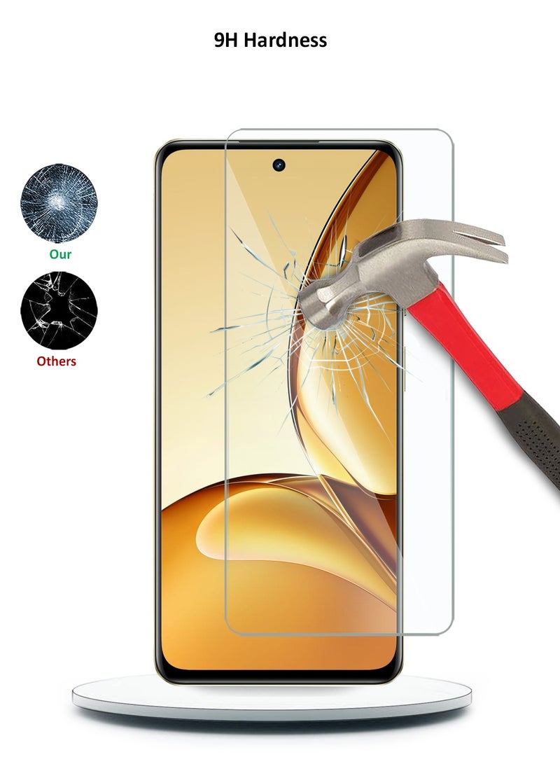 Wtech Realme C63 5G 2024 Premium Series Curved Edges 9H 2.5D Tempered Glass Screen Protector - Clear - Image 3
