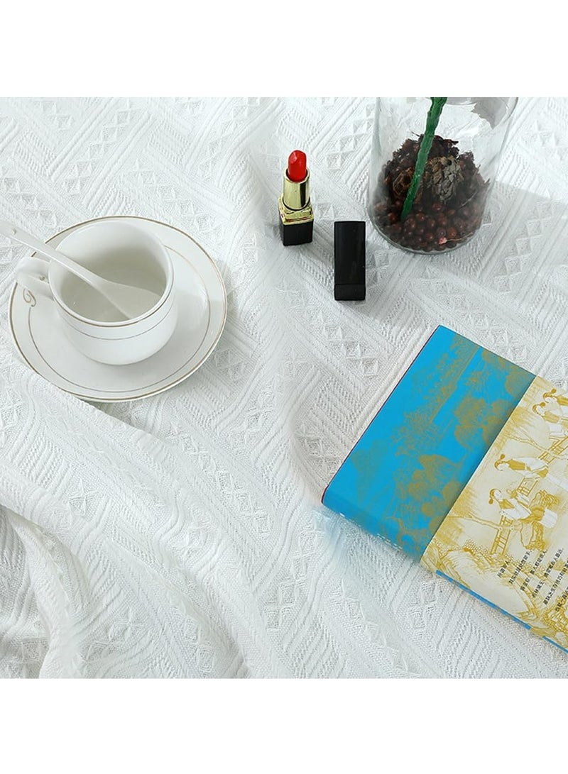 أوزيغالور مناديل مربعة صغيرة بيضاء لطاولات النوم، طاولات القهوة والشاي، عربات الشاي، تزيينات الطاولات المنعشة - Image 2