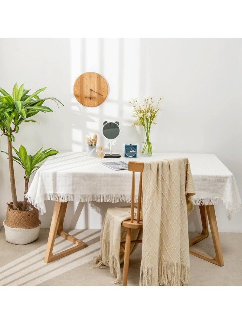 أوزيغالور مناديل مربعة صغيرة بيضاء لطاولات النوم، طاولات القهوة والشاي، عربات الشاي، تزيينات الطاولات المنعشة - Image 4