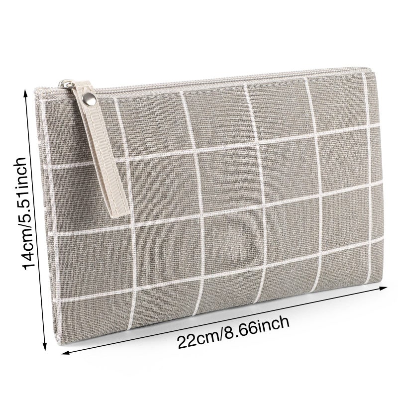 SUMAJU 2 Pcs Small Cosmetic Bag, Multi-Function Canvas Cosmetic Pouch Small Zipper Pouch Makeup Bag Purse Pouches Cute Makeup Pouch Christmas Gifts Stocking Stuffers for Women - Image 2