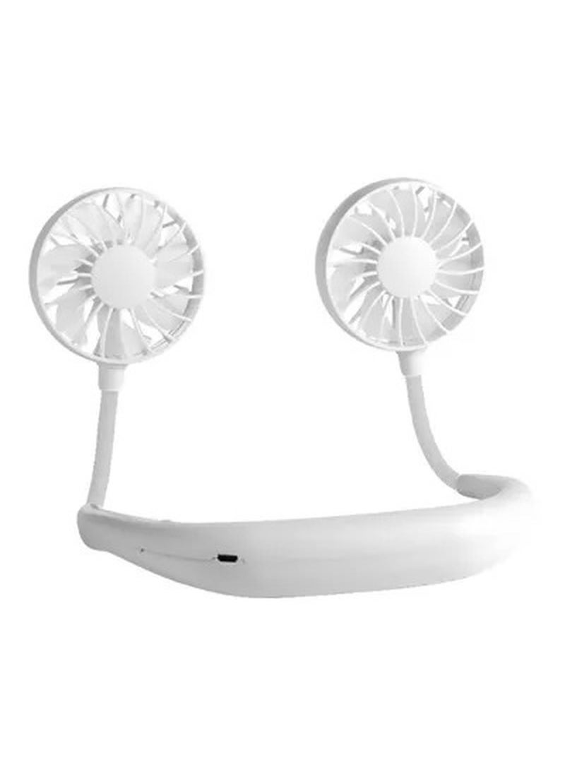 Generic Portable Neck Fan White  - Image 2