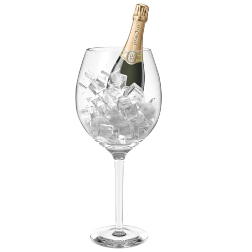NiHome Artisan 100oz Hand-Blown Giant Wine Glass for Celebrations & Gatherings, 15" Tall 4.5" Mouth Italian Design Large Capacity Crystal Stemware, Elegant Lead-Free Glassware Eco-Friendly Packaging - Image 1
