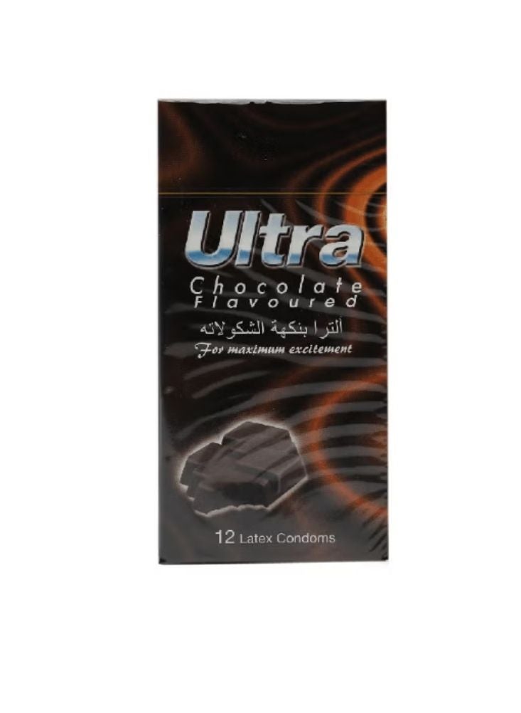 بريميم واقيات ذكرية بنكهة الشوكولاتة – لاتكس عطري للمتعة الفاخرة (عبوة ١٢ قطعة) - Image 1