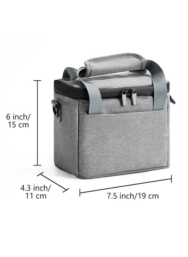 SYOSI DJI Mini 4K/4/2 SE Travel Carrying Case, Portable Shoulder Bag for Drone & Controller Accessories, Waterproof Oxford Storage Bag with Strap Handle (Grey) - Image 4