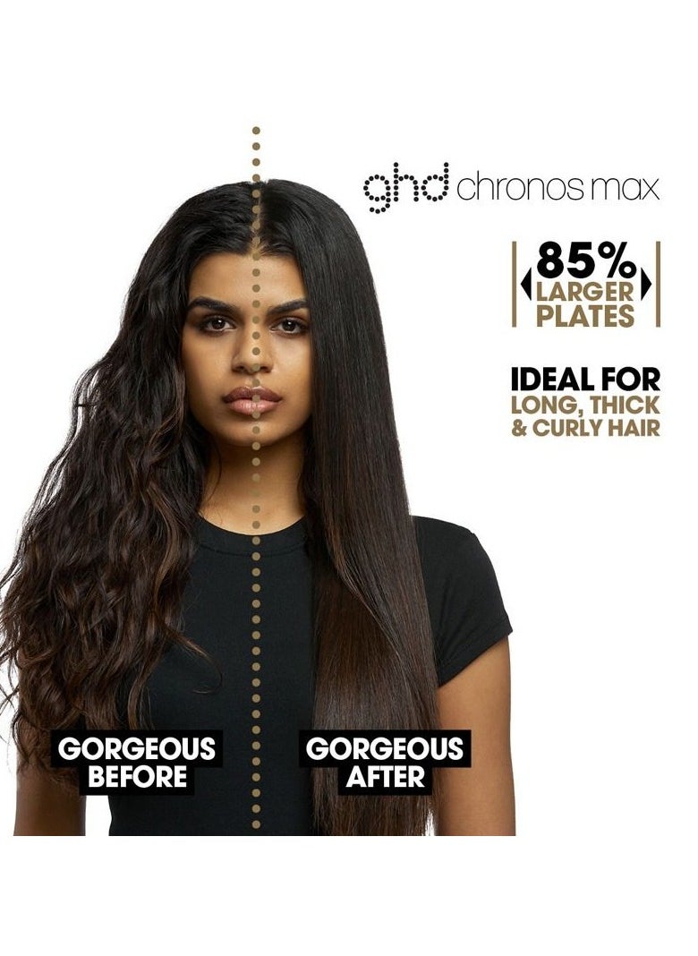 ghd GHD Chronos Hair Straightener – 1” Professional HD Motion-Responsive Styler | Ultra-Fast Straightener Iron | No Heat Damage | Frizz-Free, Sleek & Shiny Hair | 3X Faster Styling | 85% More Shine | Salon-Grade Hair Styler – Black  - Image 5