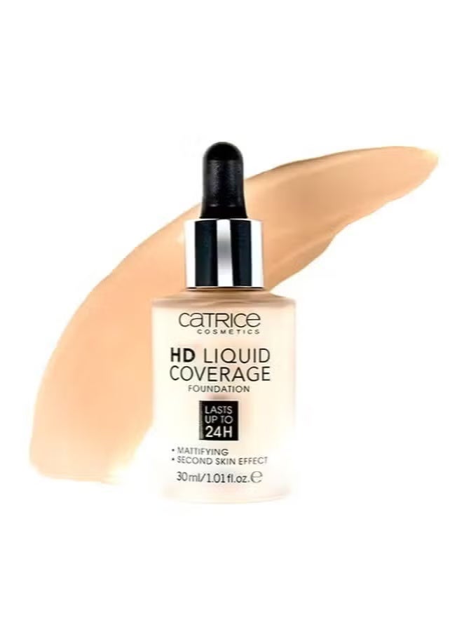 كاتريس كريم أساس HD لتغطية سائلة بيج وردي درجه 020 - Image 2