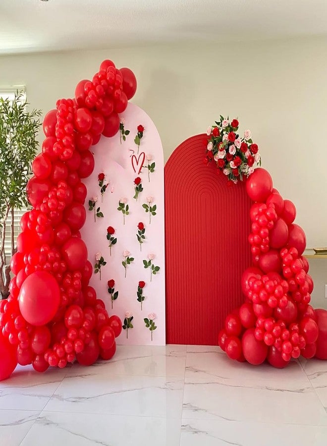 YMSZ Red Balloons Garland Arch kit, 114pcs Red Latex Balloon with Different Sizes for Birthday, Graduation, Valentines, Christmas, Wedding Party Decorations - Image 5
