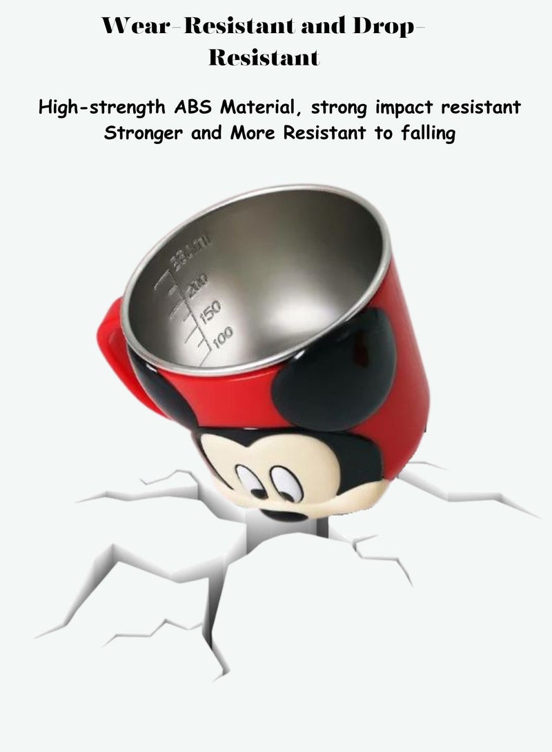 Disney Mickey Mouse Red Kids Mug – Durable Abs Outer, Stainless Steel Liner, Insulated with Spill-Proof Lid  - Image 5