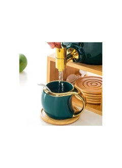 LA MAYA La Maya Porcelain Dispenser Set, Green, Model GX-13-G  - Image 3