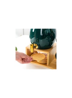 LA MAYA La Maya Porcelain Dispenser Set, Green, Model GX-13-G  - Image 4