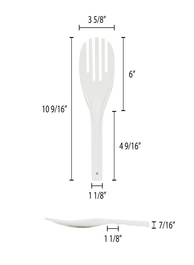 Thunder Group 10-1/2-Inch Plastics Rice Spatulas, Jumbo, White - Image 3