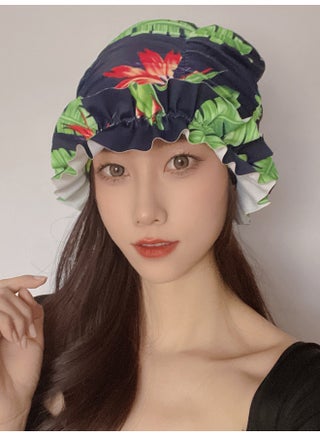 Swimming Cap Women's Long Hair Special Cute Korean Japanese Style Showing Face Small Big Head Circumference Color Adult Cloth Style-Color:Phoenix Flower - pzsku/Z05DA47BAFCF06FFEE741Z/45/1747202453/75147a7c-2860-4cb5-83d9-ab12513d974f