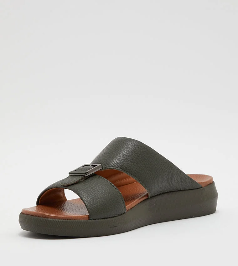 ستيف مادن Amulti Olive Men's Sandals