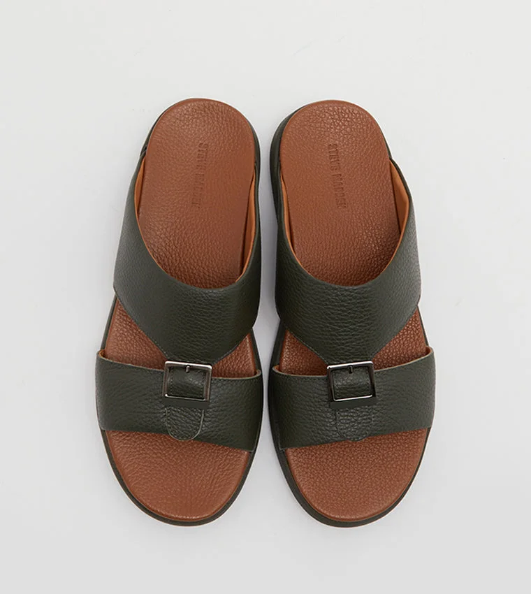 STEVE MADDEN  Amulti Olive Men's Sandals for Men | Best Price UAE