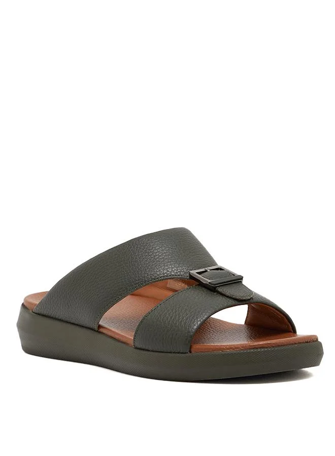 ستيف مادن 2015-104-A Olive Men's Comfort Sandals