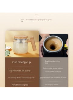 Generic Electric High Speed Mixing Cup, Waterproof Glass Self Stirring Travel Coffee Cup, Self Stirring Coffee Cup, Electric High Speed Stirring Cup with Detachable...  - Image 5