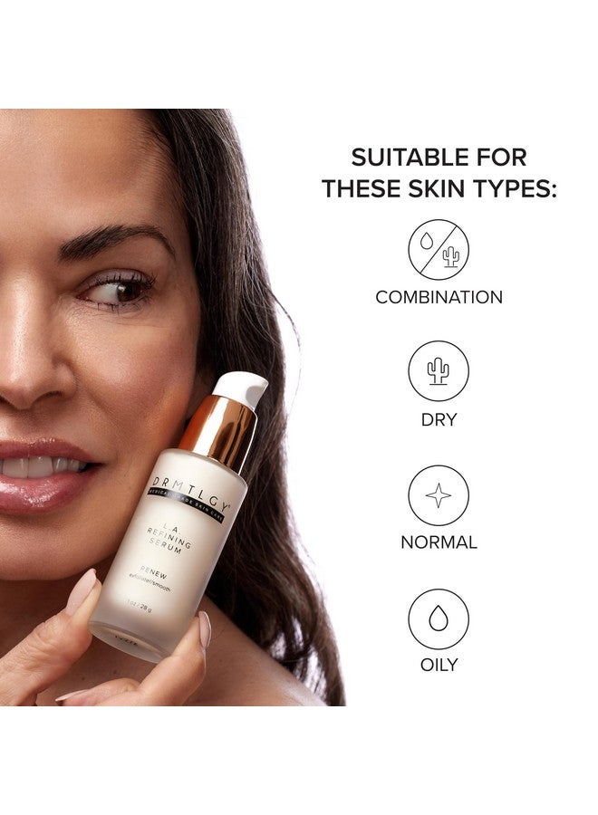 DRMTLGY Lactic Acid 12% Refining Serum For Face Aha & Pha Exfoliating Face Serum Dark Spot Serum With Brightening Licorice Root Extract 1Oz - Image 2