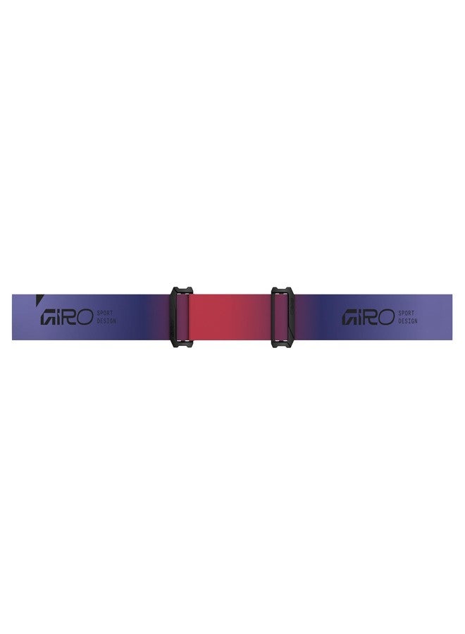 Giro Roam Snow Goggle Red/Blue Faded - Grey Cobalt & Yellow - Image 2