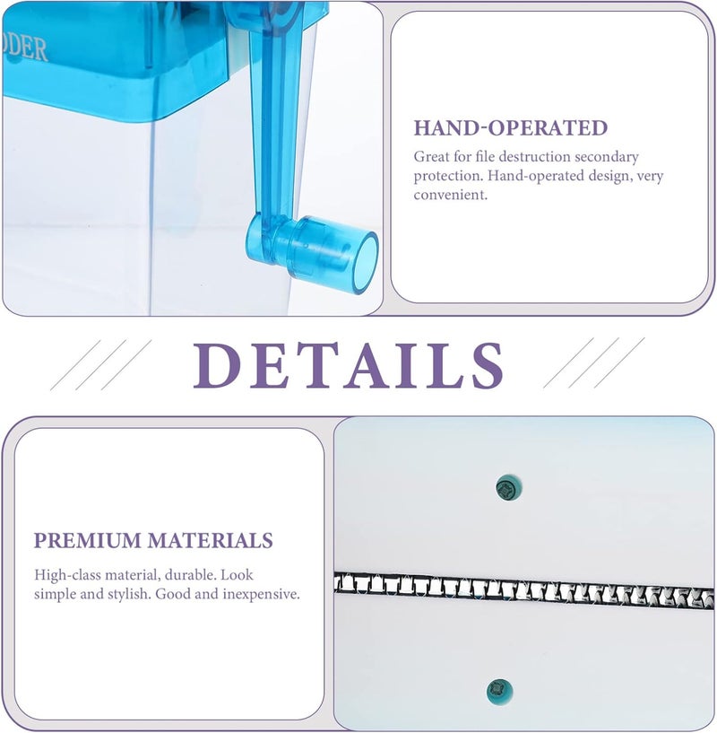 Document Shredder Paper Shredders for Home Use Wastebasket Protect Your Privacy - Image 4
