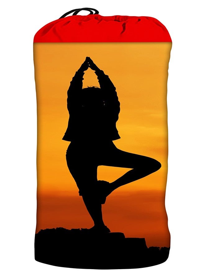 Active Elements Water Proof Printed Yoga mat Cover/Bag for 3 or 6 mm Standard & XL Size Yoga Mats. Yoga Cover Flat : 7 x 28 inch - Image 1