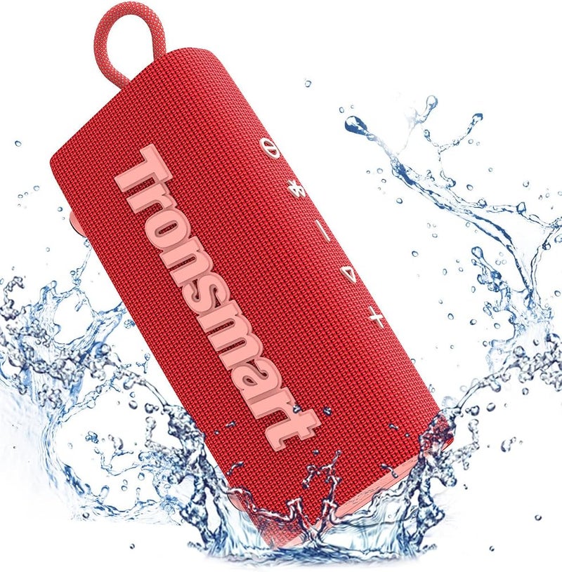 Tronsmart Portable Bluetooth Speaker, Trip Mini Speaker with Bluetooth 5.3, 20H Playtime, AUX, Mic, IPX7 Waterproof Speakers, Wireless Outdoor Speakers Shower Speaker for Beach and Bike Travel- Red - Image 1