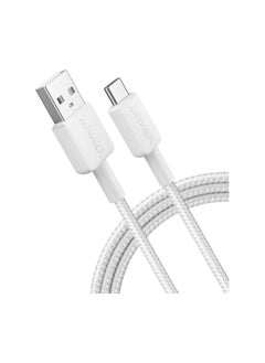 Generic 322 USB-A to USB-C Braided Cable 3ft/0.9m A81H5H21 White  - Image 2