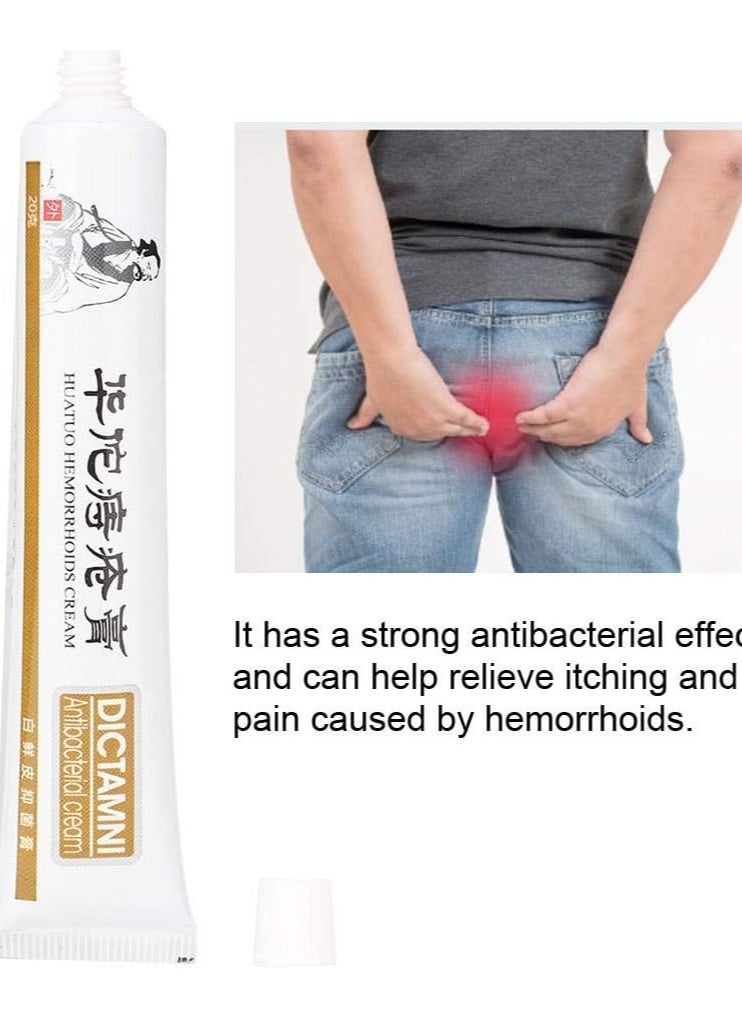 DICTAMNI Dictamni Herbal Hemorrhoid Relief Ointment, External Gel, Herbal Hemorrhoid Ointment Stake Treatment Cream Hemorrhoids Ointment 20g  - Image 4