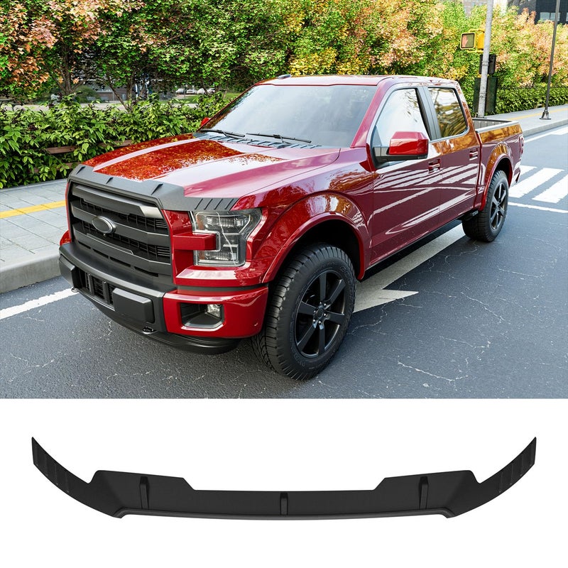 powoq Hood Protector Compatible with 20152020 Ford F150 Deflector Upgraded TPE Shield Hood Deflector Replacement for 2015 2016 2017 2018 2019 2020 Ford F150 Accessories - Image 2