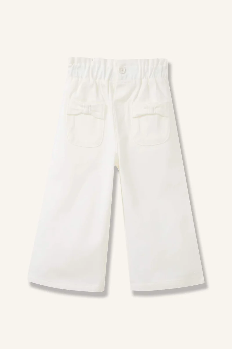 ديفاكتو Baby Girl Paperbag Gabardine Tousers