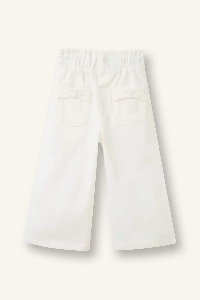 ديفاكتو Baby Girl Paperbag Gabardine Tousers