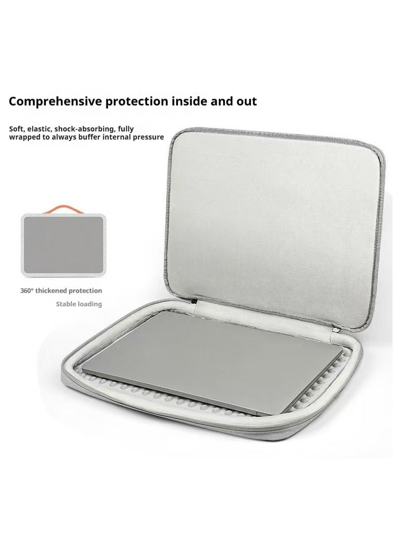 Yoze 15.6 Inch Laptop Bag – Waterproof Business Briefcase with Airbag Shockproof Protection, Large Capacity Slim Travel Laptop Case with 180° Opening & Trolley Strap - Image 4