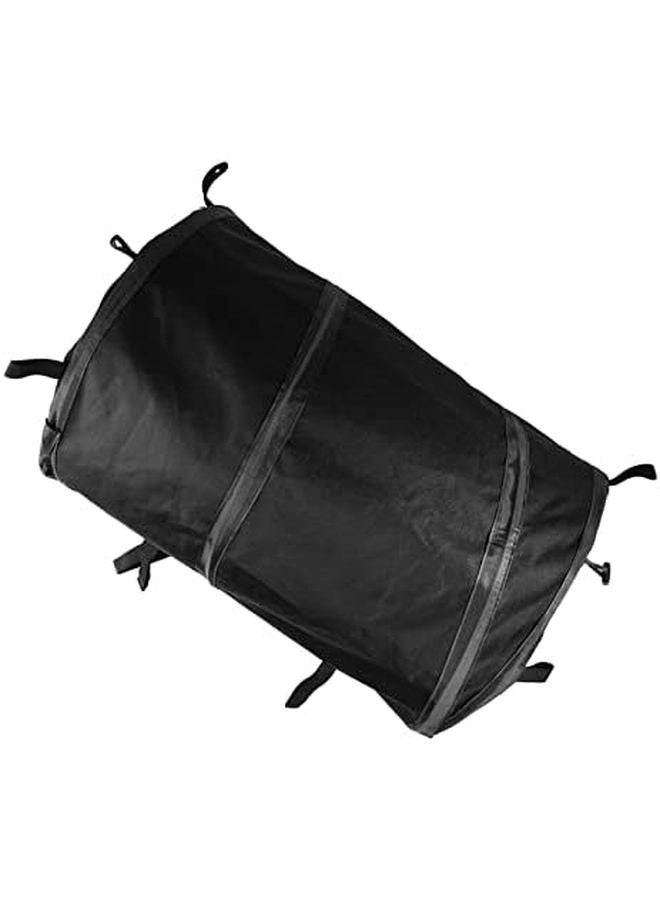 Large Pet Carrier Travel Bag Black 70x55x45cm Easy Carry Outdoor Dog Cat Transport Box - Image 1