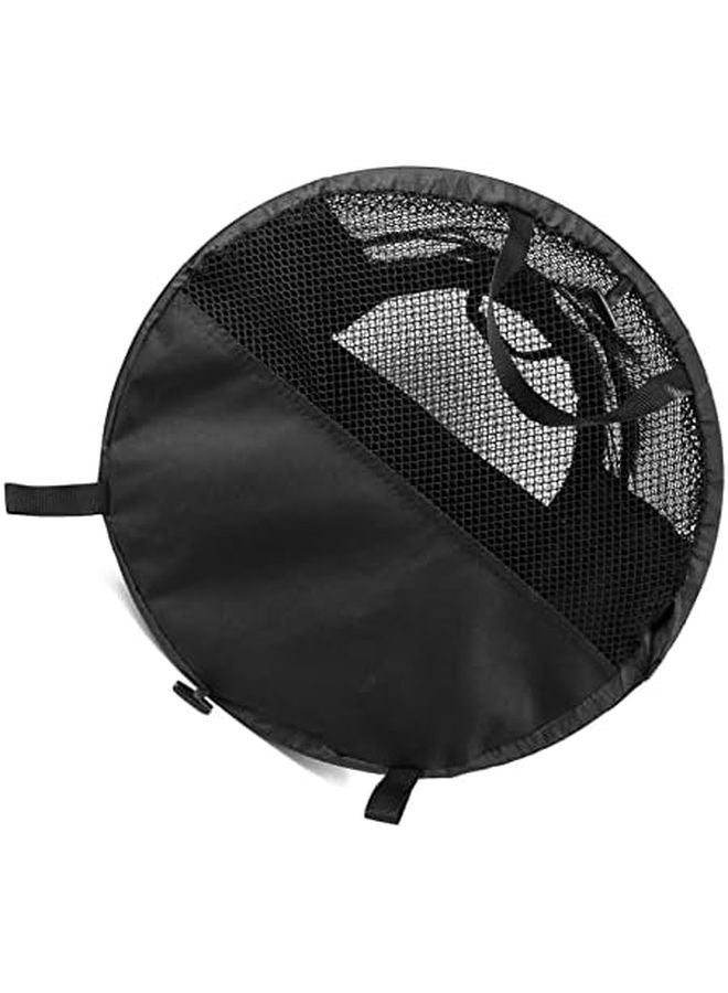 Large Pet Carrier Travel Bag Black 70x55x45cm Easy Carry Outdoor Dog Cat Transport Box - Image 4