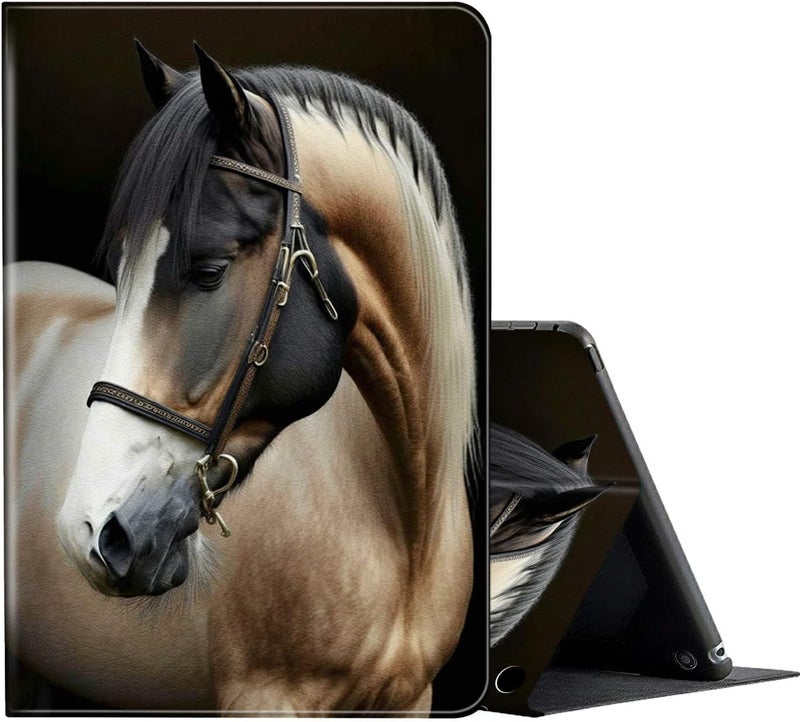FUYOCWE for Fire HD 10 Case 2021,Fire HD 10 Plus Tablet Case (11th Generation, 2021 Release), Multi-Angle Slim Stand Smart Cover Cases for New Amazon Kindle Fire HD 10 10.1"-Beautiful Horse - Image 1