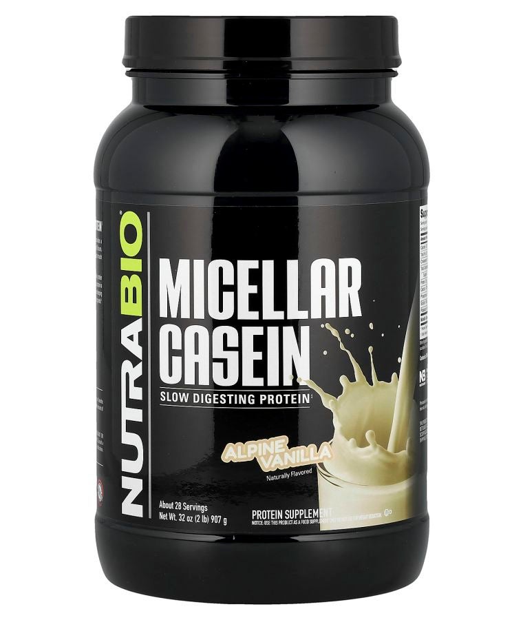 NutraBio Micellar Casein Alpine Vanilla  2 lb (907 g)