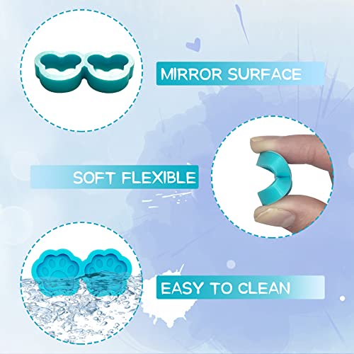 PEVOGON 4 Pairs Stud Earring Silicone Resin Mold for DIY Women Earrings Jewelry Resin Crafting - Image 3