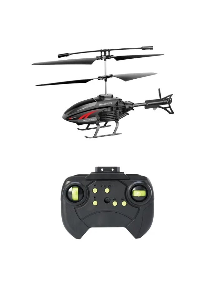 DAT Remote Control 2-Way RC Helicopter with Gyro Stabilizer, Easy-to-Fly Indoor Outdoor Flying Toy for Kids & Beginners – Black - Image 2