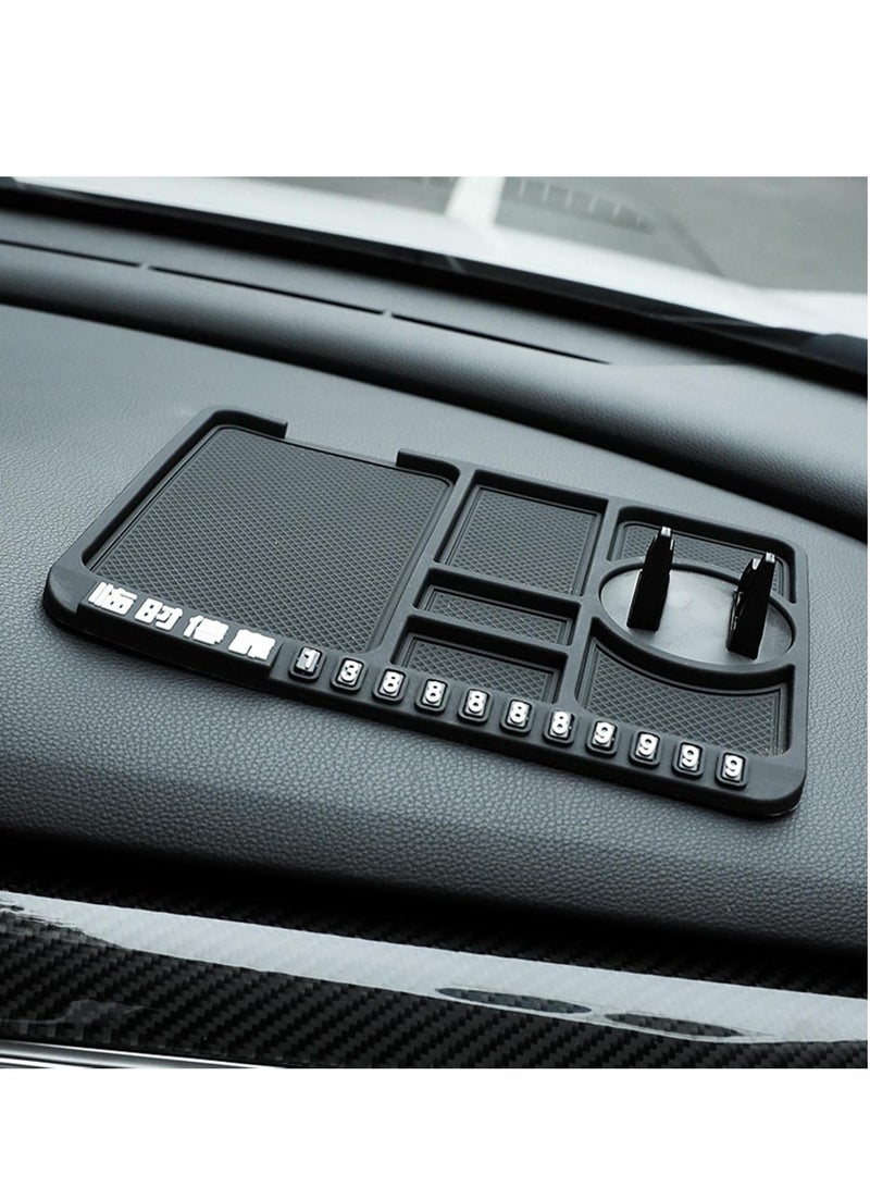 Generic Pad Car Dashboard Mount and Phone Holder Flexible Silicone with Phone Numbers Rotating and Detachable Base  - Image 3
