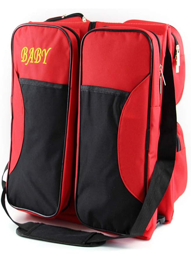 ANSELF 3 In 1 Diaper Bag Travel Bassinet Diaper Change Mat External 4 Pockets Portable Travel Bed Travel Bag Crib For Newborn Baby - Image 1