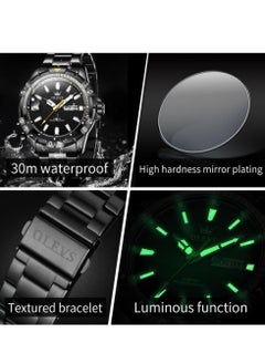 OLEVS Watches for Men Quartz Stainless Steel Water Resistant Watch 5560  - Image 5