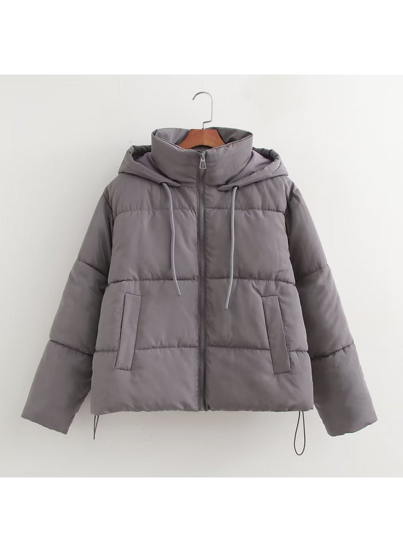 2024 Autumn Winter Womens Puffer Jacket Rose red