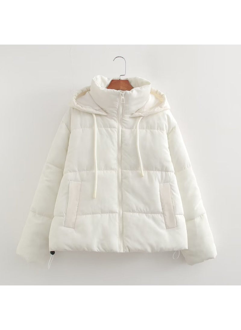 2024 Autumn Winter Womens Puffer Jacket Rose red