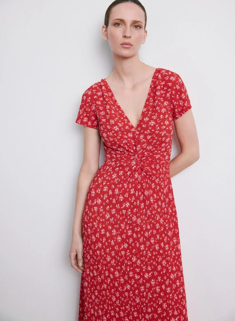 MANGO  Printed midi-dress for Women | Best Price UAE