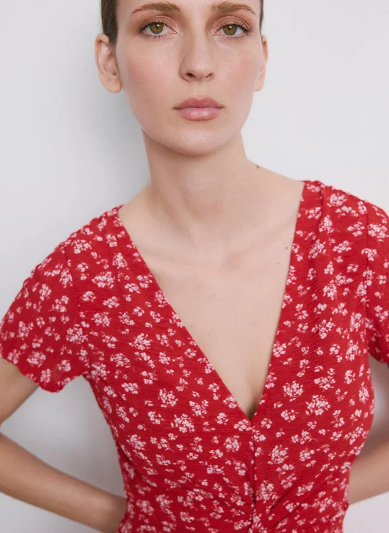 MANGO  Printed midi-dress for Women | Best Price UAE