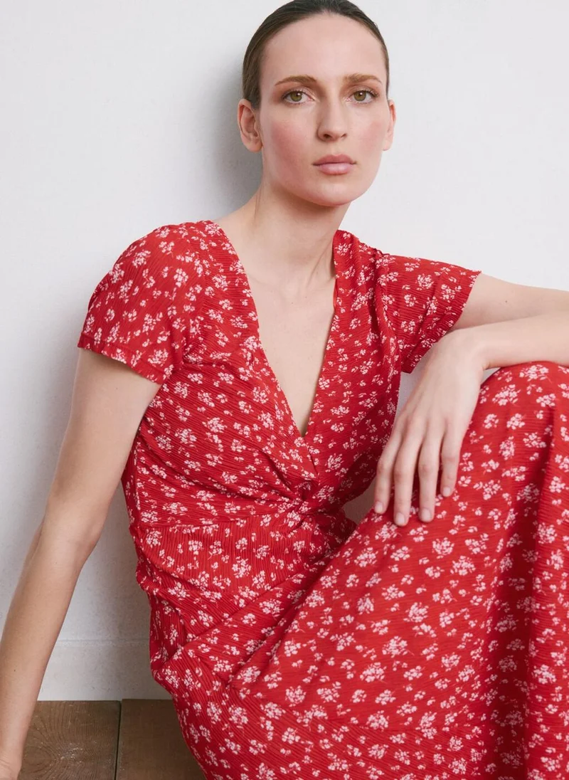 MANGO  Printed midi-dress for Women | Best Price UAE