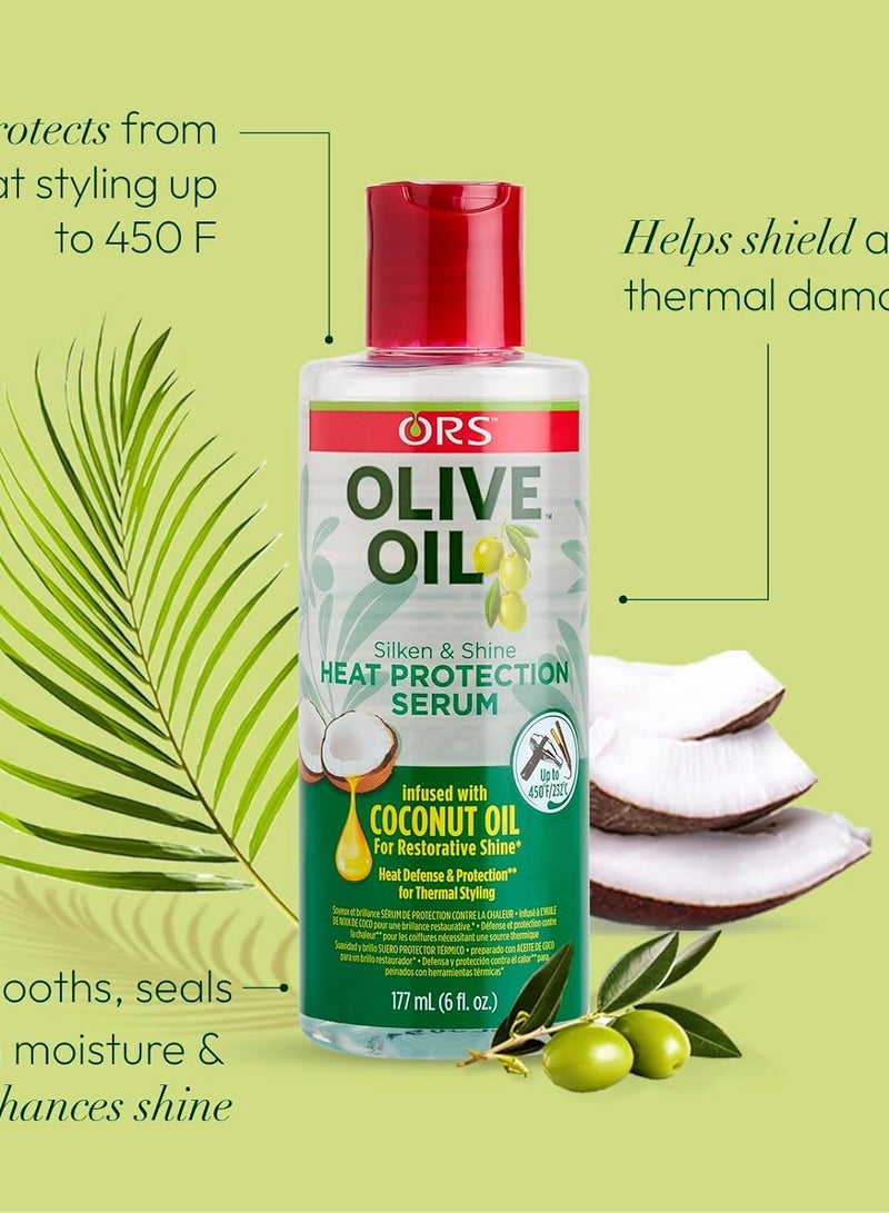 ORS Olive Oil Heat Protection Hair Serum 170ml - Image 4